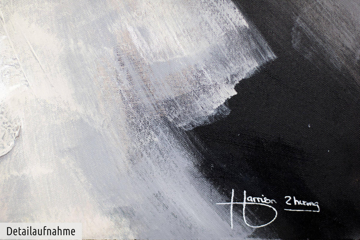 ACRYLBILD HANDGEMALT 60/120 cm - Schwarz, Holz/Textil (60/120cm) - KUNSTLOFT