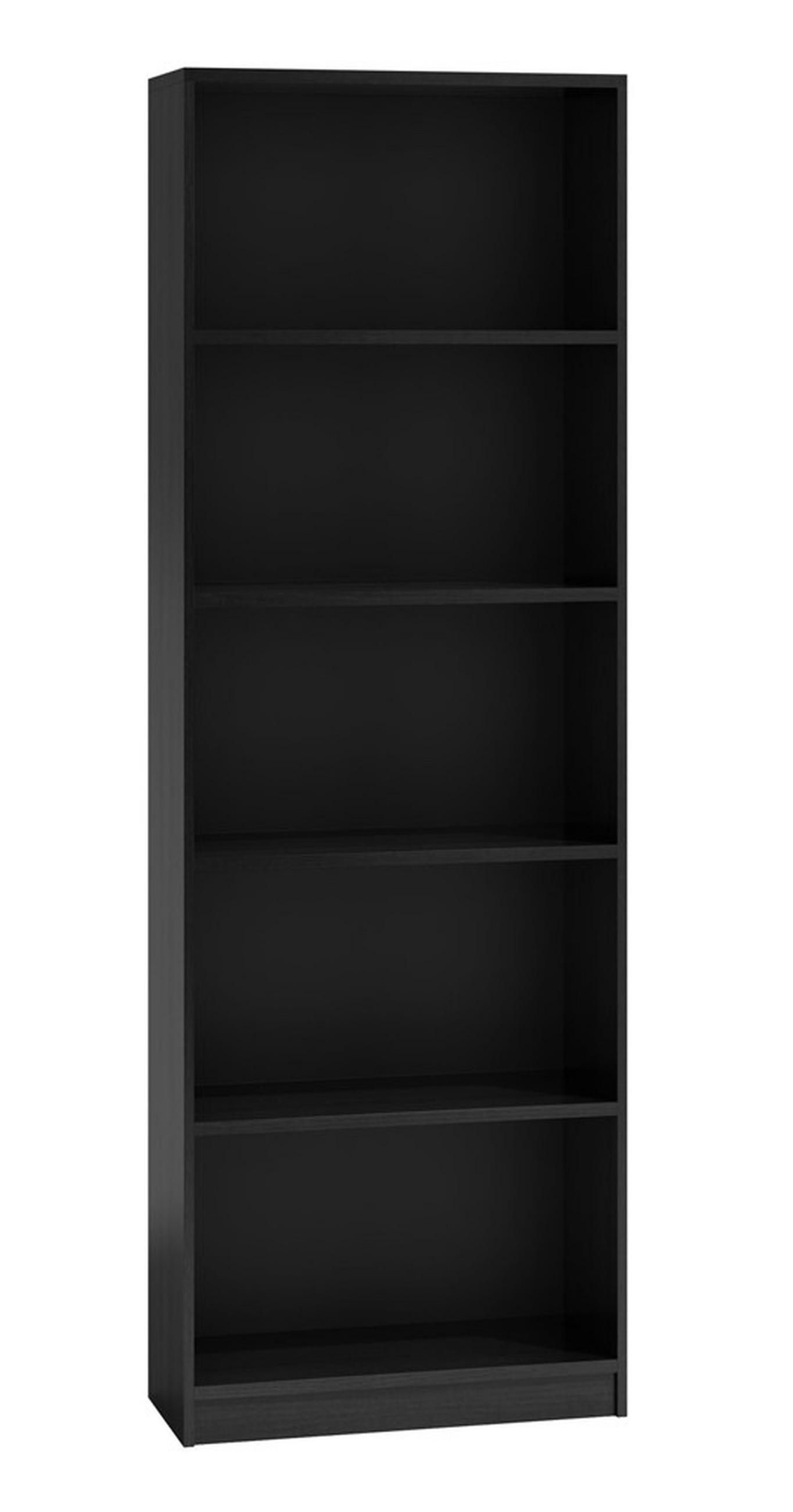 BOKHYLLOR Svart 40/182/30 - Svart, Träbaserade material (40/182/30cm) - RAUMHIRSCH FURNITURE