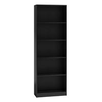 BOKHYLLOR Svart 40/182/30 - Svart, Träbaserade material (40/182/30cm) - RAUMHIRSCH FURNITURE