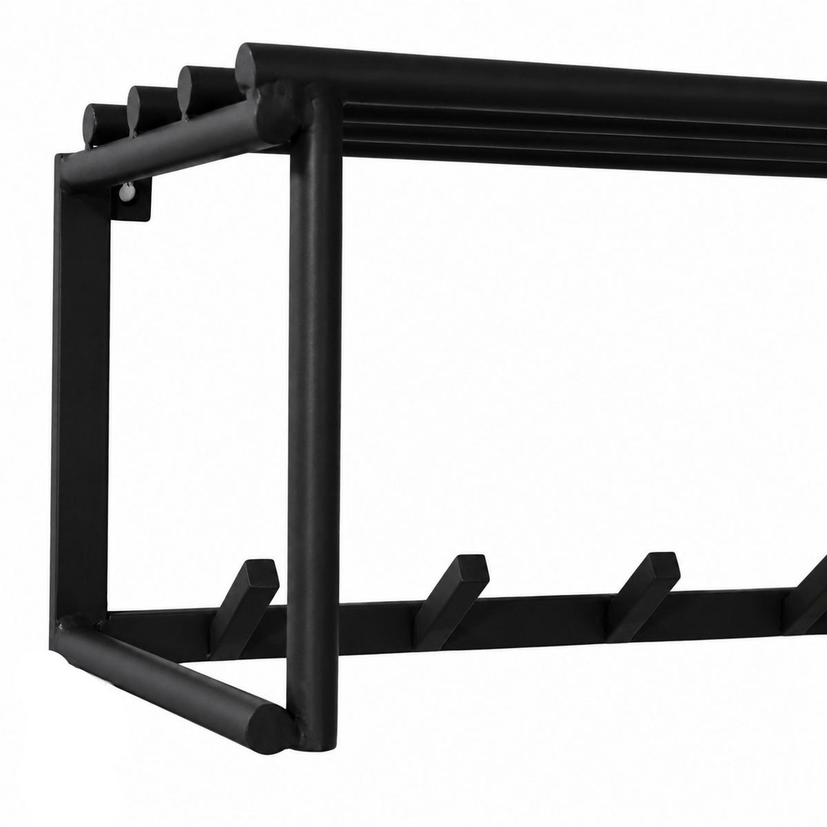 KLEIDERABLAGE Eddy - Schwarz, Metall (80/24/30cm) - LOFT42