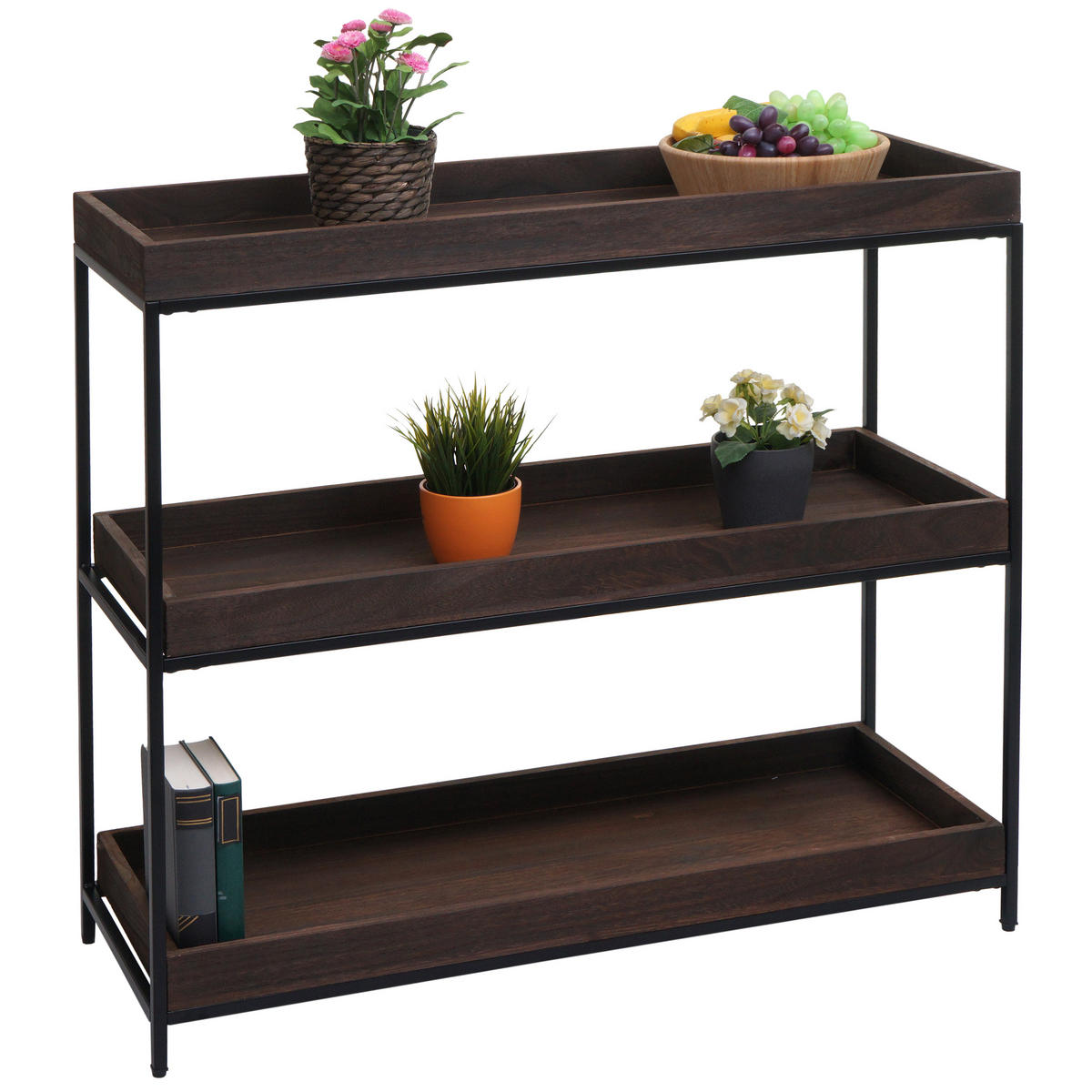 REGAL Braun - Braun, Holz (100/90/35cm) - MCW