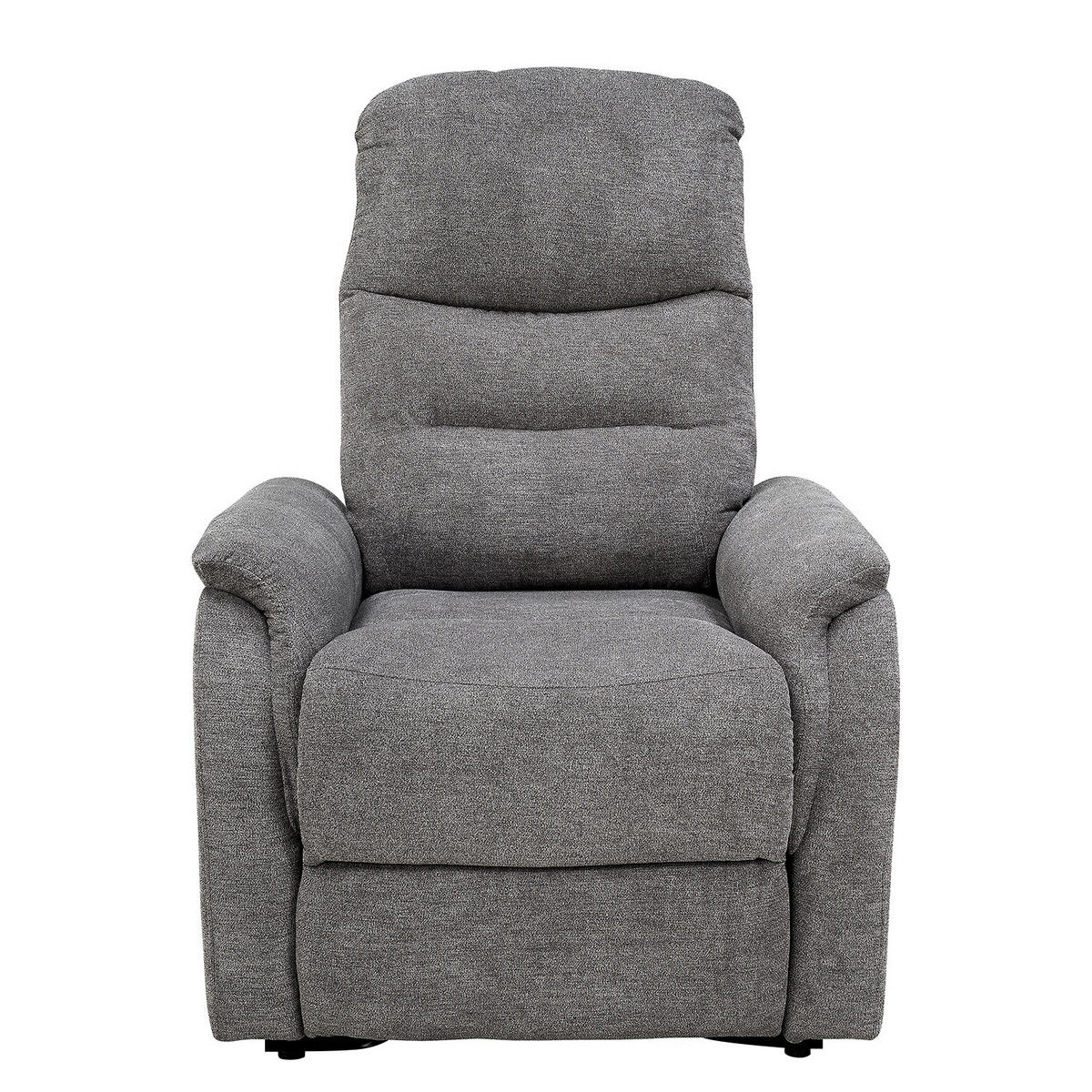 FERNSEHSESSEL mit Aufstehhilfe - Microfaser - Grau - Grau, Textil/Metall (79/108/97cm) - home24