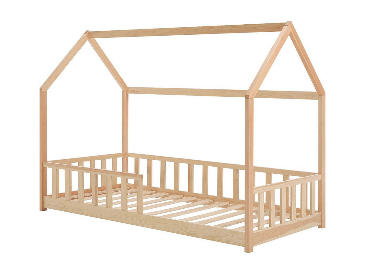 HAUSBETT - 1 Person - holz - naturfarben hell Martevi - Naturfarben, Holz (90/190cm) - Vente-Unique