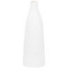 DEKOVASE Terrakotta weiß Florentia - Weiß, Stein (54cm) - Beliani