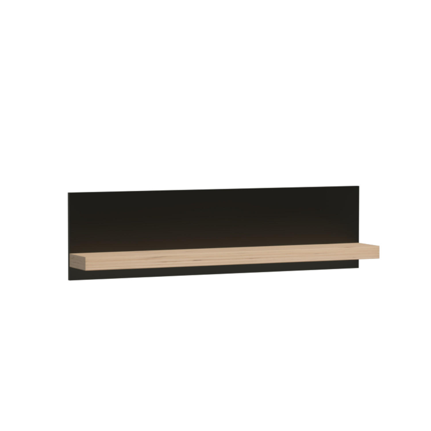 WANDBOARD NAKUSP C9 Eiche Artisan - Eiche Artisan, Glas/Holzwerkstoff (120/32/18cm) - Komodee