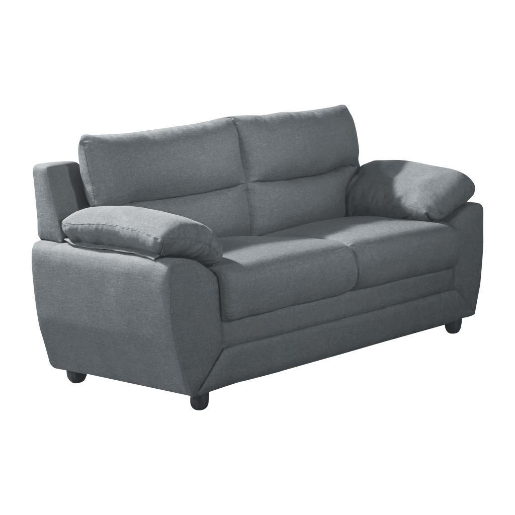 Thumbnail - Vente-Unique Sofa, Anthrazit, Textil, Uni, 2-Sitzer, 82x88x163 cm, Wohnzimmer, Sofas & Couches, Sofas, 2-Sitzer Sofas