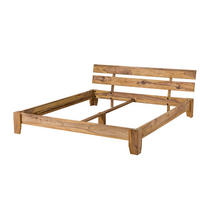 HOLZBETT Sheesham 140x200x75 braun geölt NATURE BROWN #510 - Braun, Holzwerkstoff (140/200cm) - Massivmoebel24