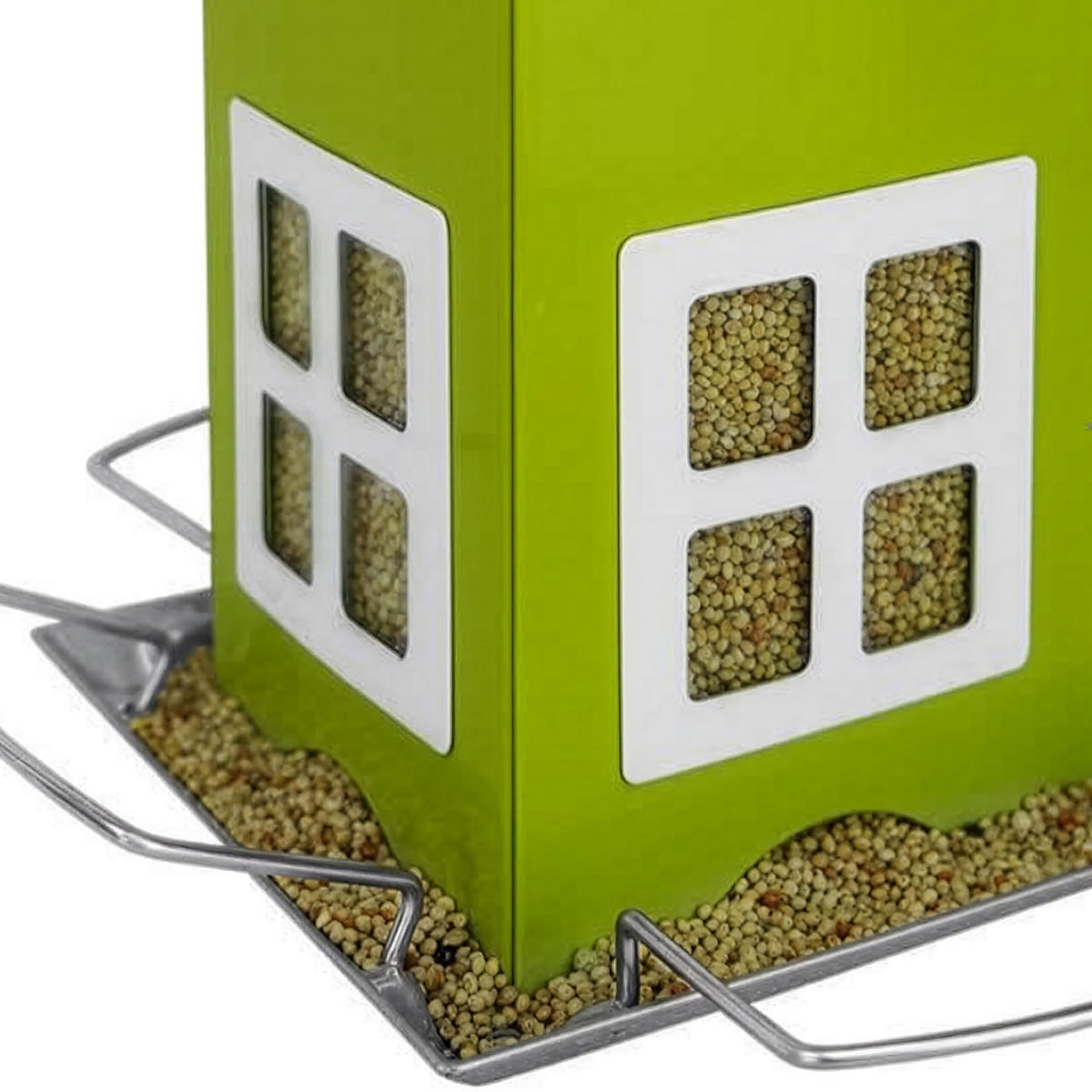 VOGELHAUS - Grün, Metall (12/26/12cm) - Relaxdays