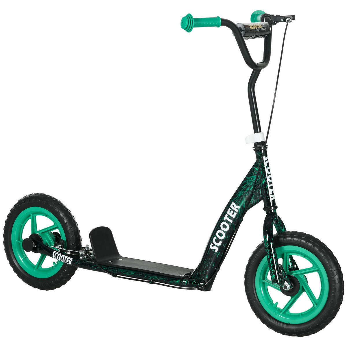 KINDERSCOOTER DE-16945 5-fach höhenverstellbar Grün - Grün, Metall (118/52/88cm) - ComfortXL