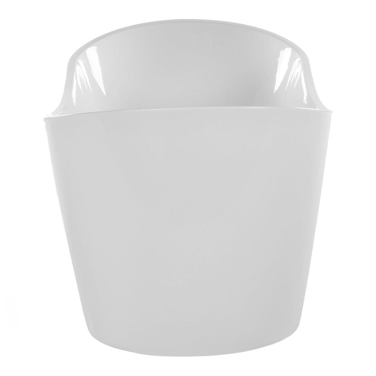 BADEWANNE FREISTEHEND 75x150x72 cm weiß Antigua - Weiß, Kunststoff (75/72/150cm) - Beliani