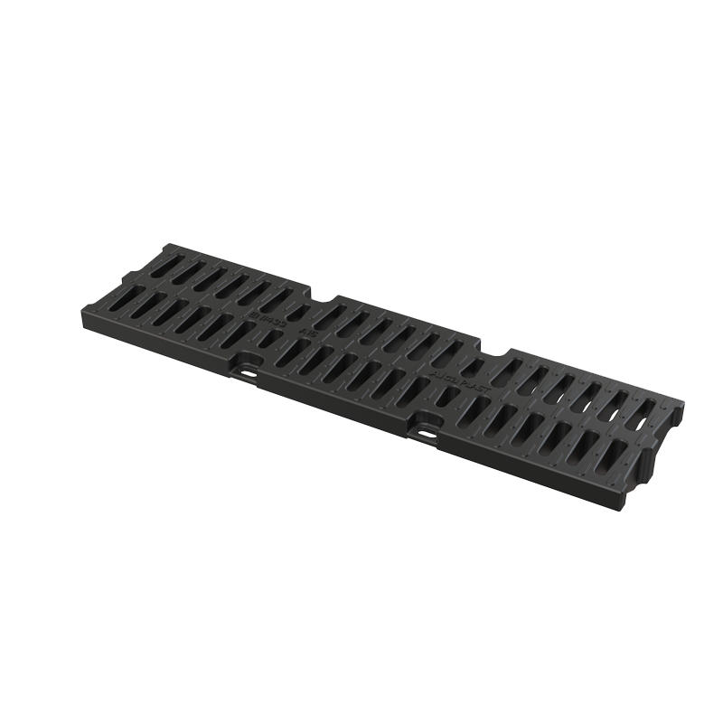 ROST für Entwässerungsrinne AVZ104 Kunststoff A15 - Schwarz, Metall (13.3/3.6/49.8cm) - Alcadrain