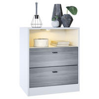 KOMMODE Pino Fronten in Avola-Anthrazit - Anthrazit, Holzwerkstoff (56/67.5/36cm) - Vladon