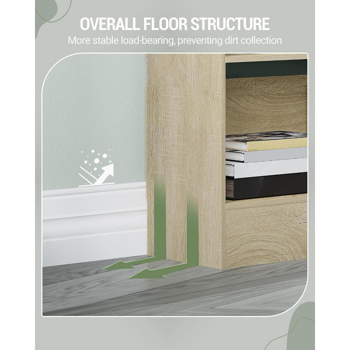 BÜCHERREGAL 6 Fach Eichenbeige 80 x 170 cm - Beige, Holzwerkstoff (80/170/24cm)