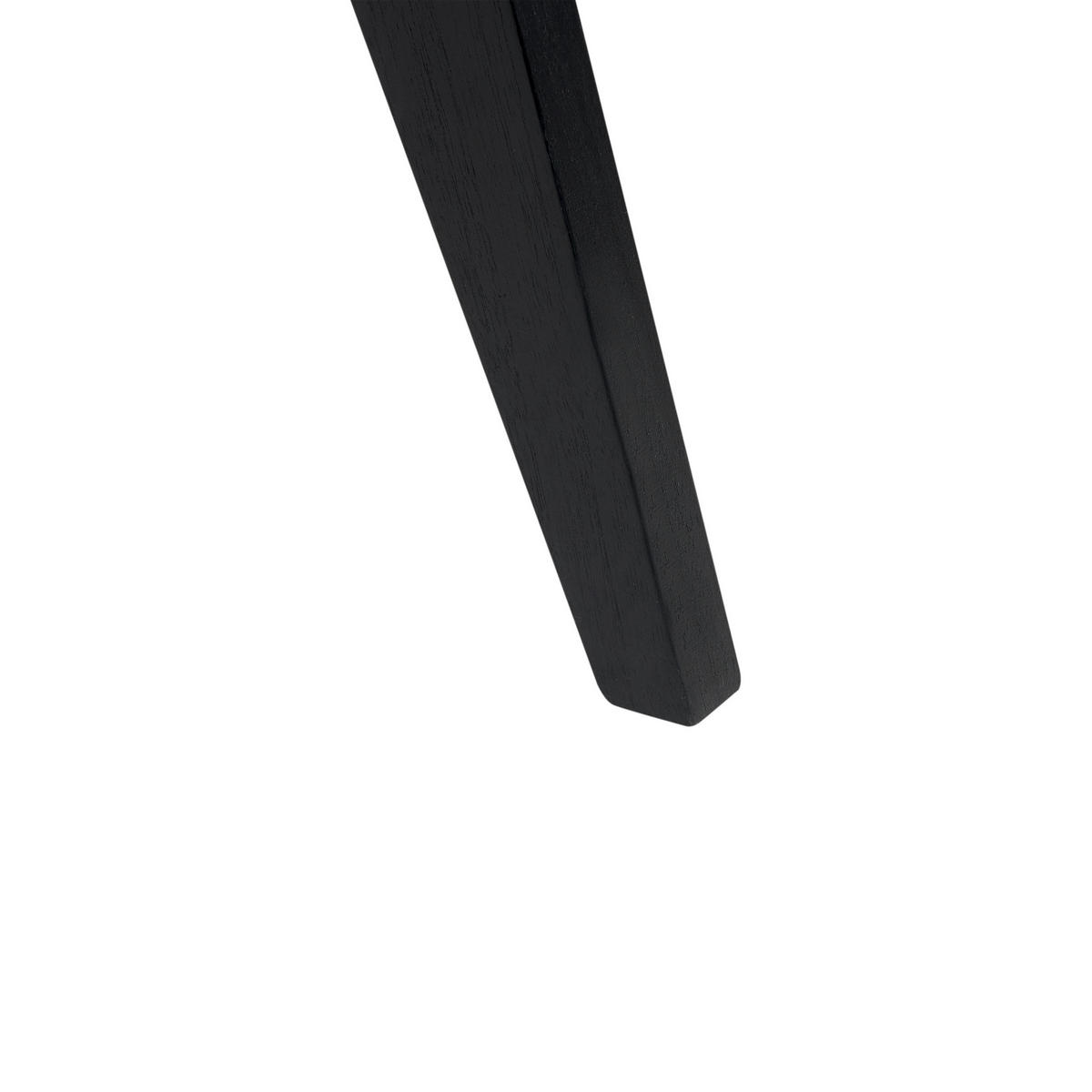 ESSZIMMERSTUHL Massivholz Schwarz Westbrook - Schwarz, Holz (55/82/58cm) - Beliani