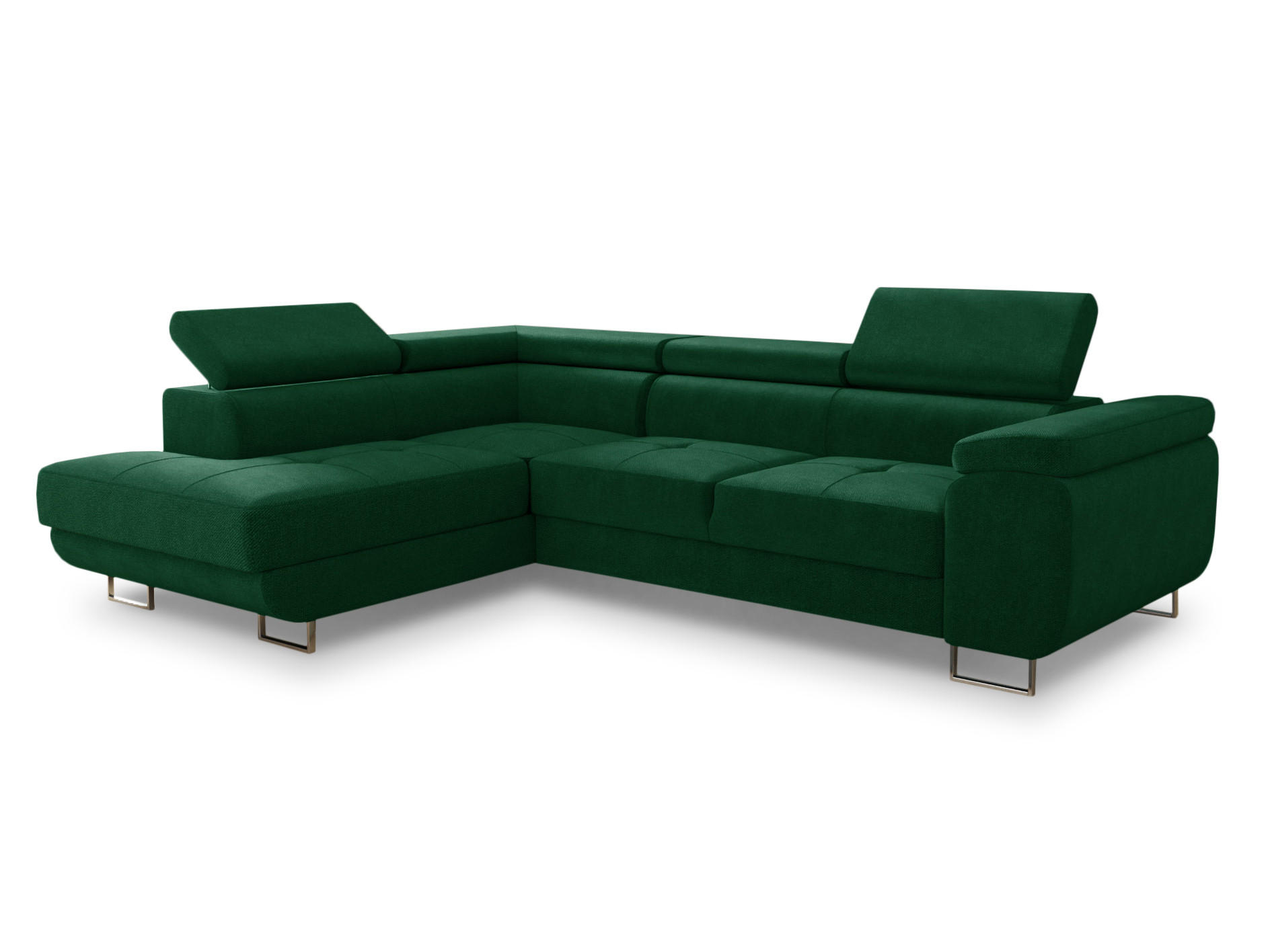 ECKSOFA Caris, Seite: Links - Grün, Holz/Textil (273/203cm) - Sofnet