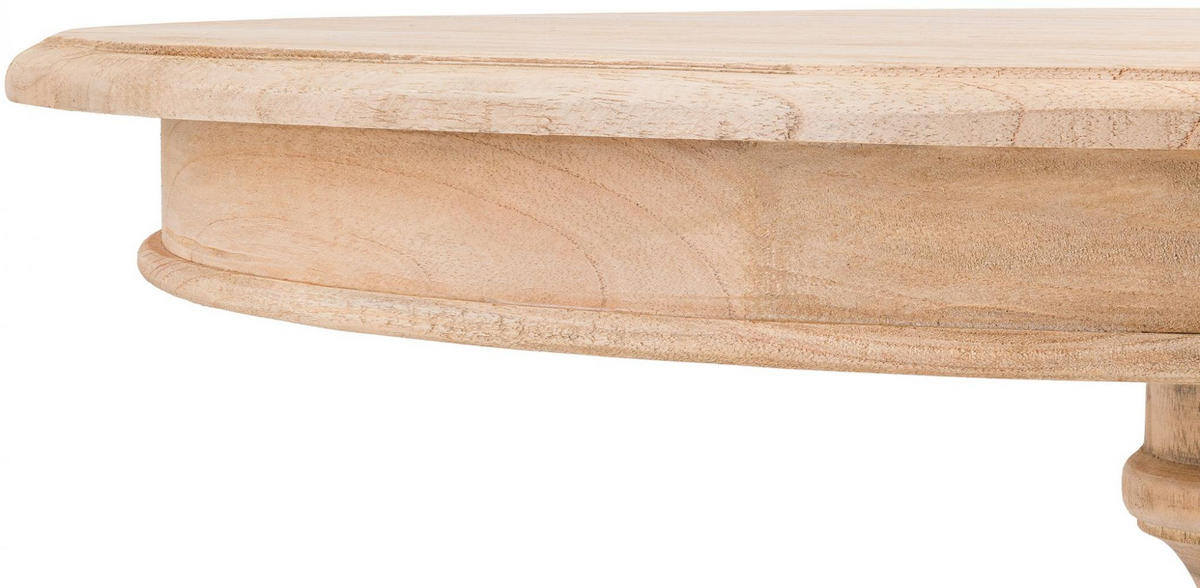 BEISTELLTISCH rund 70 cm Holz Natura - Eukalyptusholzfarben/Braun, Holz (70/70/76cm) - CLP