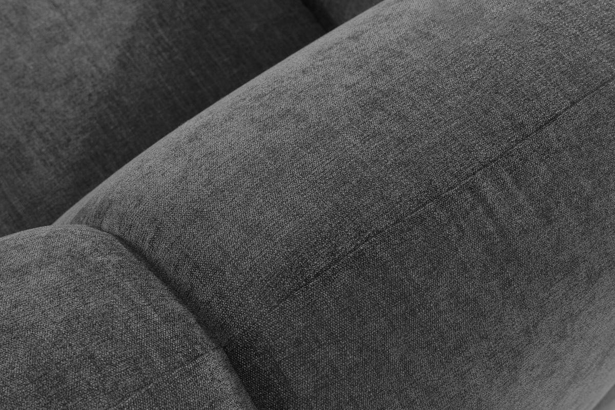 3-SITZER SOFA FLAVA, Aschgrau - Grau, Holz/Holzwerkstoff (240/76/100cm) - KONSIMO®