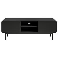 TV-LOWBOARD Oro Schwarz mit 2 Schubladen 154 cm - Schwarz, Holz/Holzwerkstoff (154/53.4/40cm) - Selsey