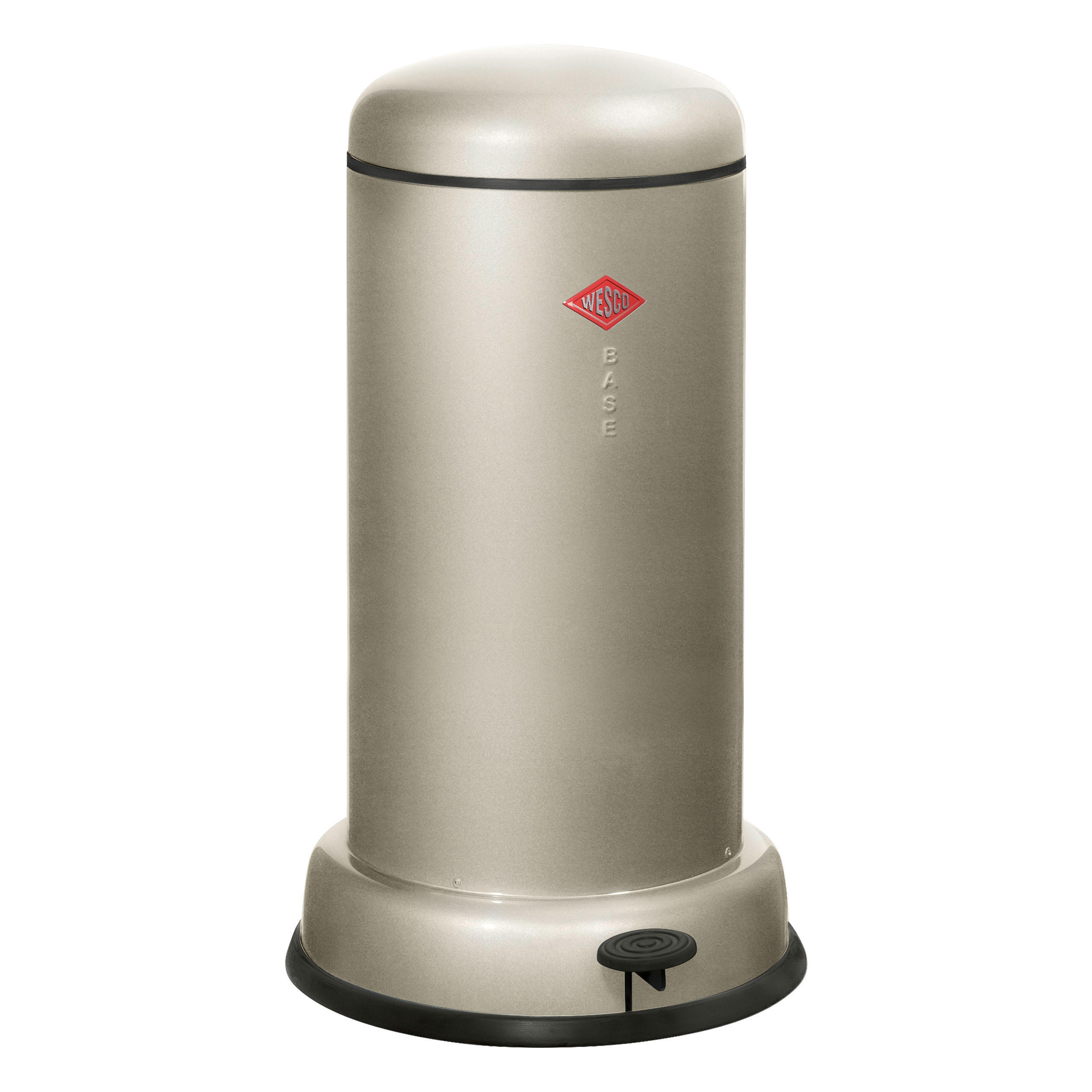 TRETABFALLSAMMLER Baseboy Neusilber - Silberfarben, Metall (36.2/63.5/36.2cm) - Wesco