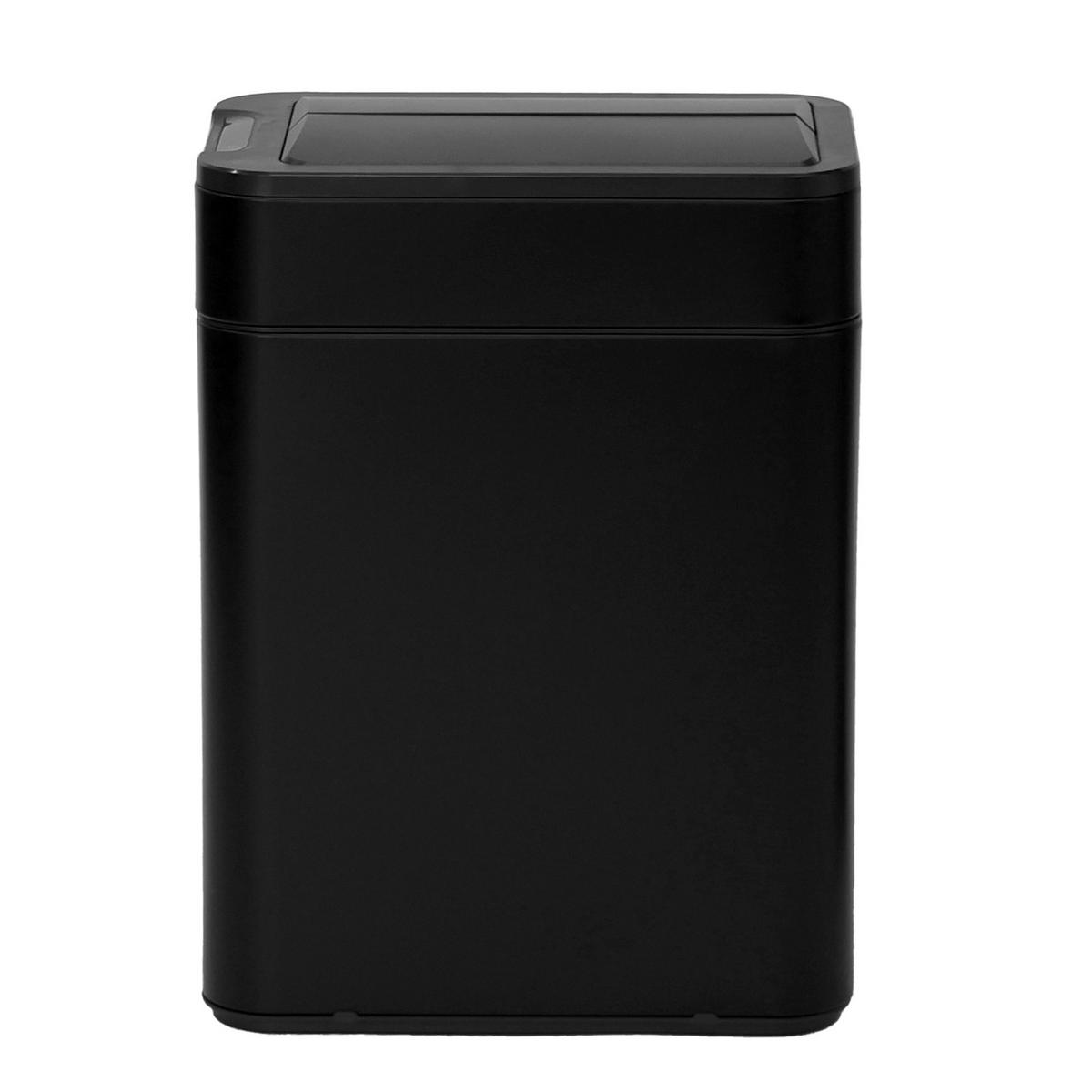 SENSORMÜLLEIMER SE50L Schwarz - Schwarz, Metall (27/54.5/40cm) - SVITA