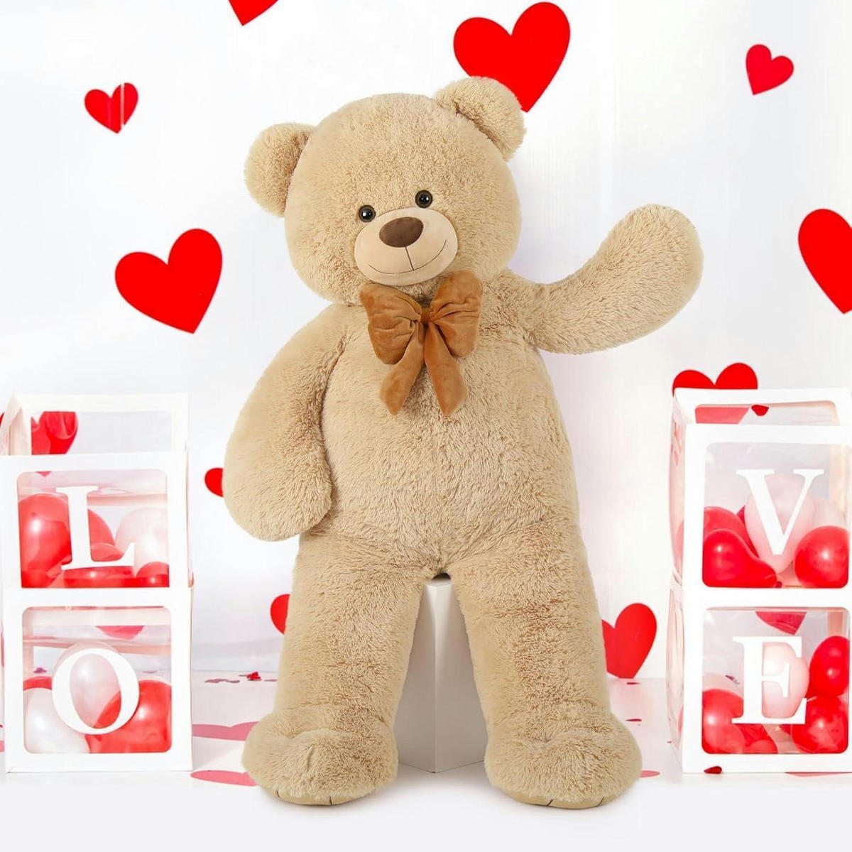 STOFFTIER Teddybär 120 cm Braun - Braun, Textil (90/120cm)