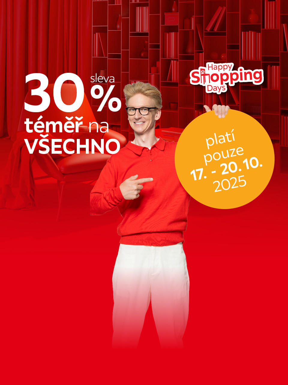 Sleva 30 % téměř na všechno