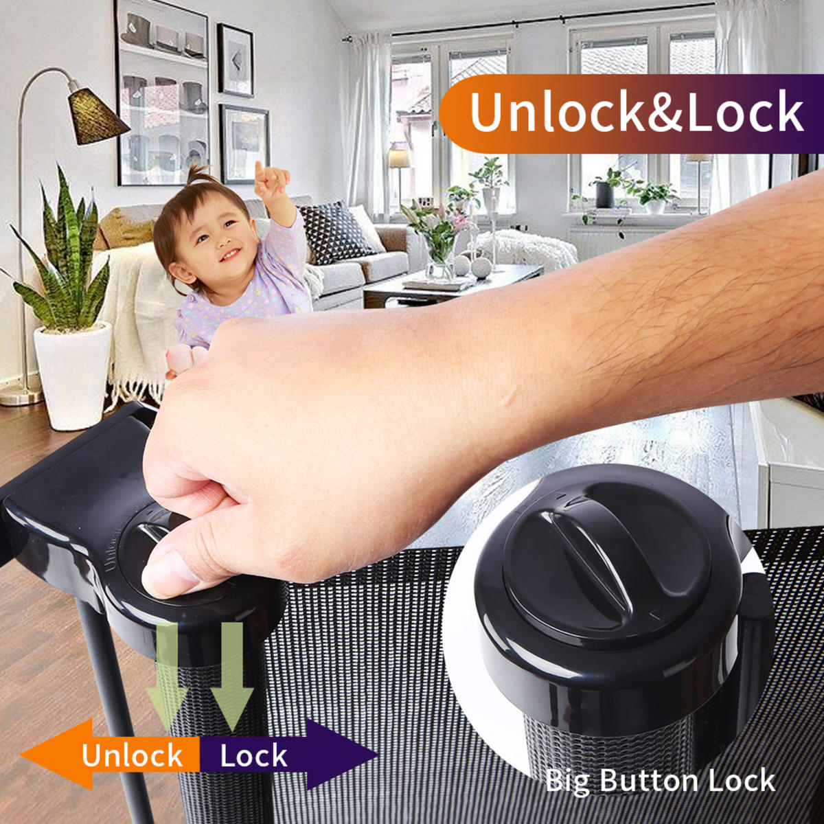 TÜRSCHUTZGITTER - Schwarz, Kunststoff/Metall (150/1cm) - Relaxdays