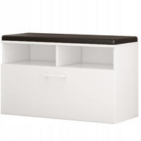 SCHUHSCHRANK, weiß 85x25x46 cm - Weiß, Holzwerkstoff (85/46/35cm)