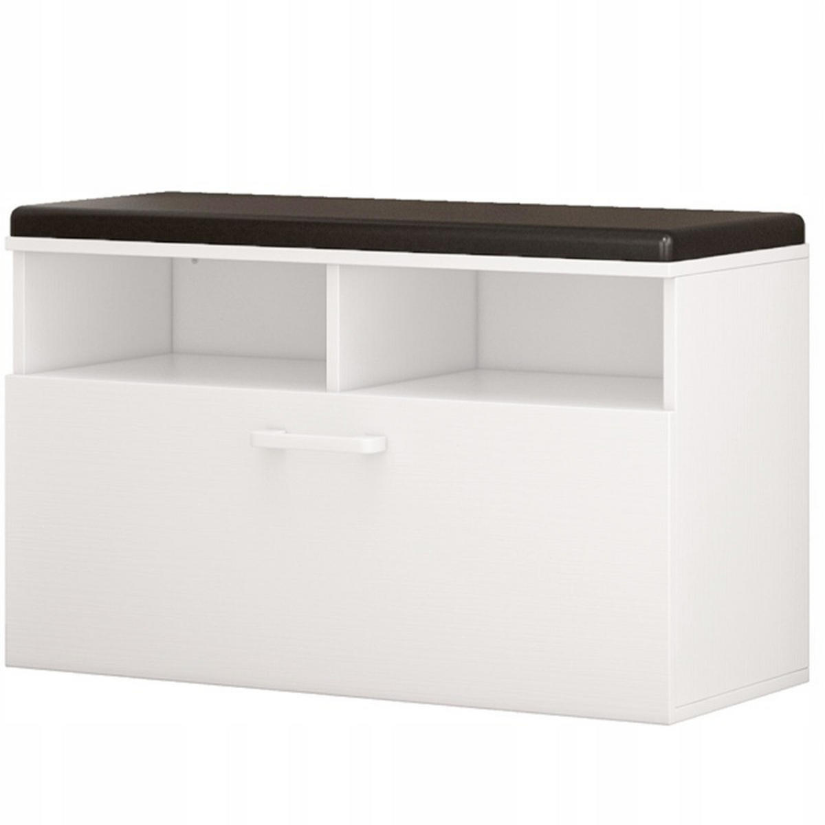 SCHUHSCHRANK, weiß 85x25x46 cm - Weiß, Holzwerkstoff (85/46/35cm)