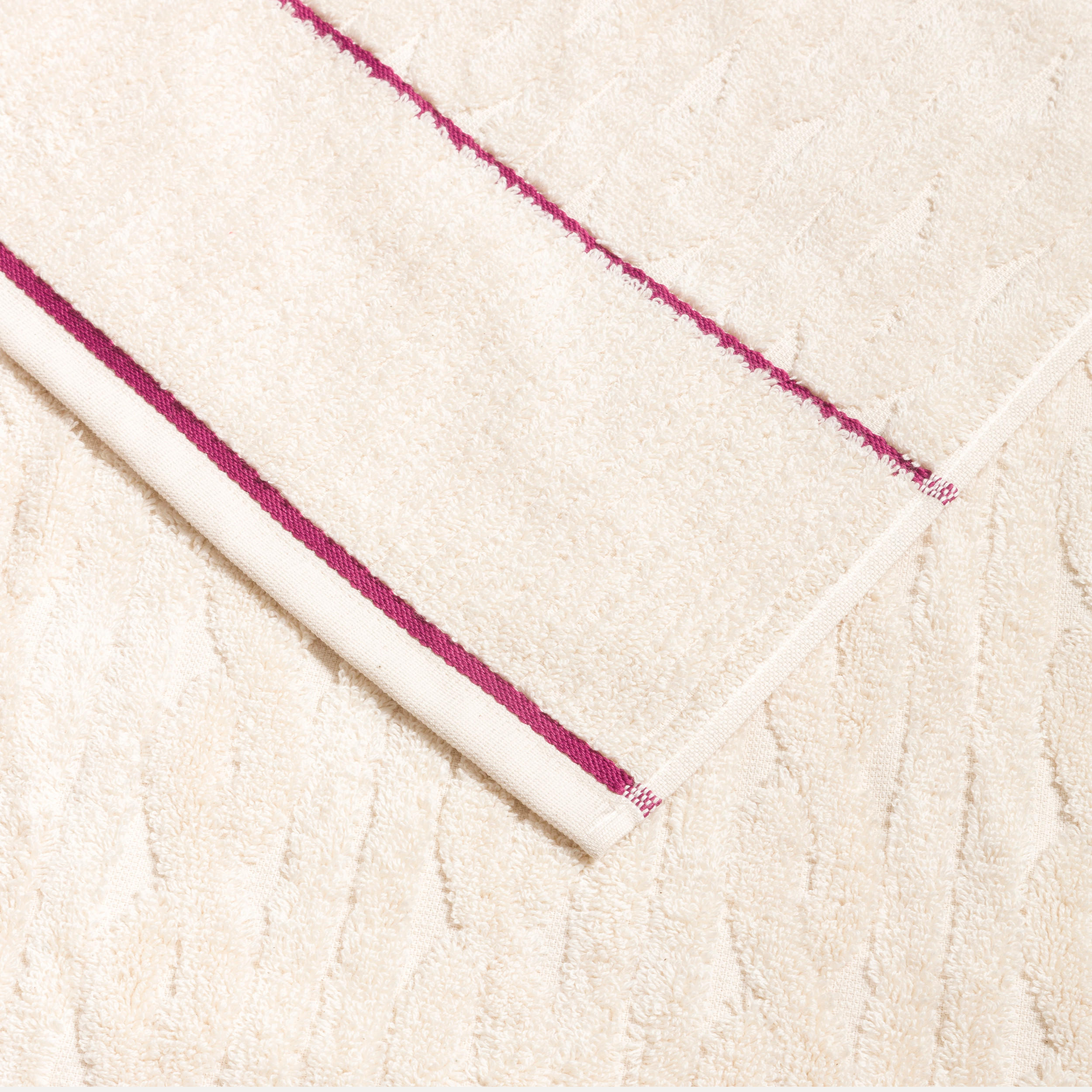 HANDTUCH COSY KNITS - Lila/Naturfarben, Textil (50/100cm) - MÖVE