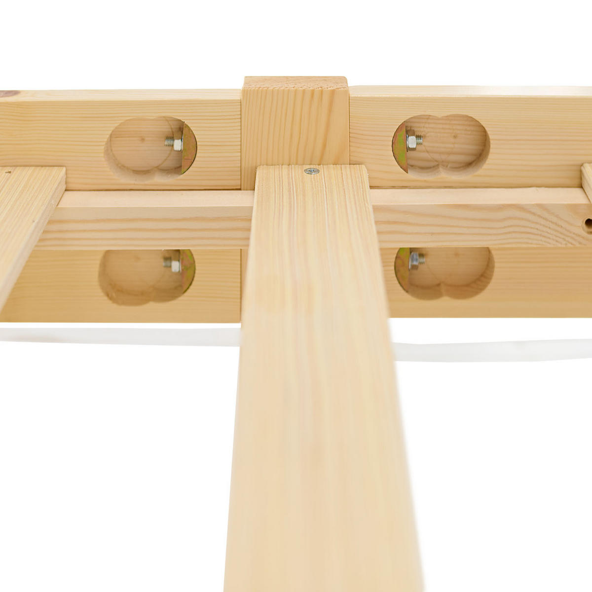 HOLZBETT mit Stauraum 140/200 cm natur - Braun, Holz (140/200cm) - Homestyle4u