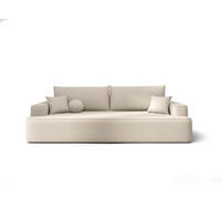 SOFA mit Schlaffunktion FIGO Curio 09 - Ecru, Textil (250/75/150cm) - Bedante