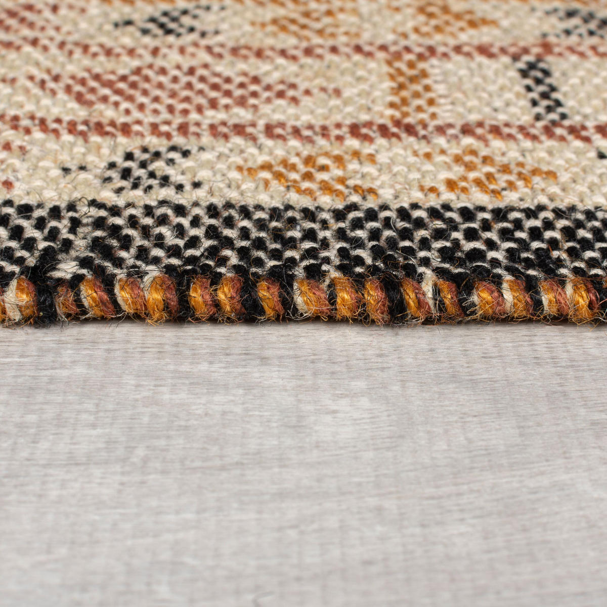 TEPPICH Kurzflor Ethno Muster, Orientalisch, Wohnzimmer Terrakotta Rechteckig 200x290 - Orange, Textil (200/290cm) - KADIMA DESIGN