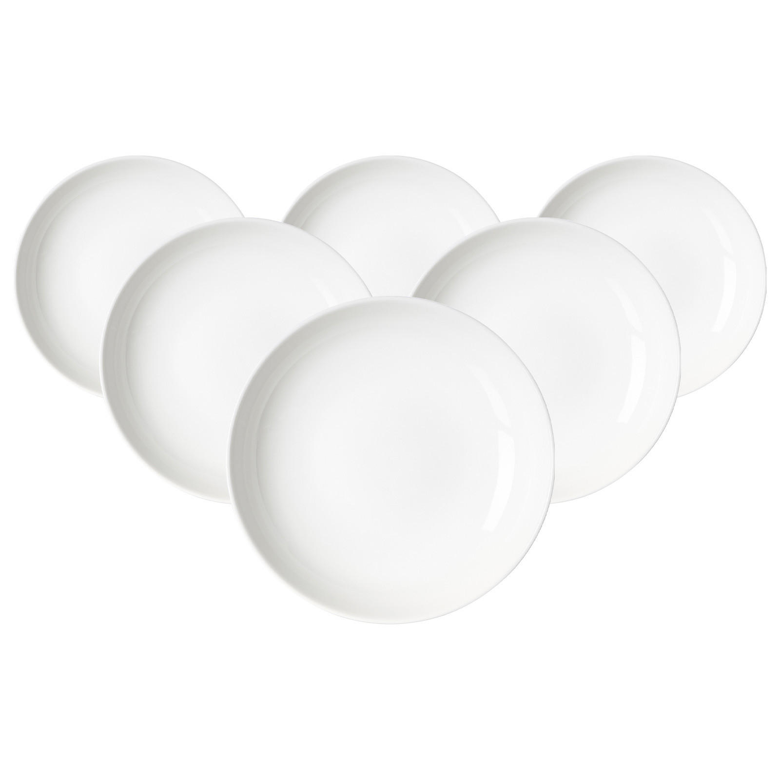SUPPENTELLER Skagen weiß ø 21,5 cm 6er Set - Weiß, Keramik (21.5cm) - Ritzenhoff Breker