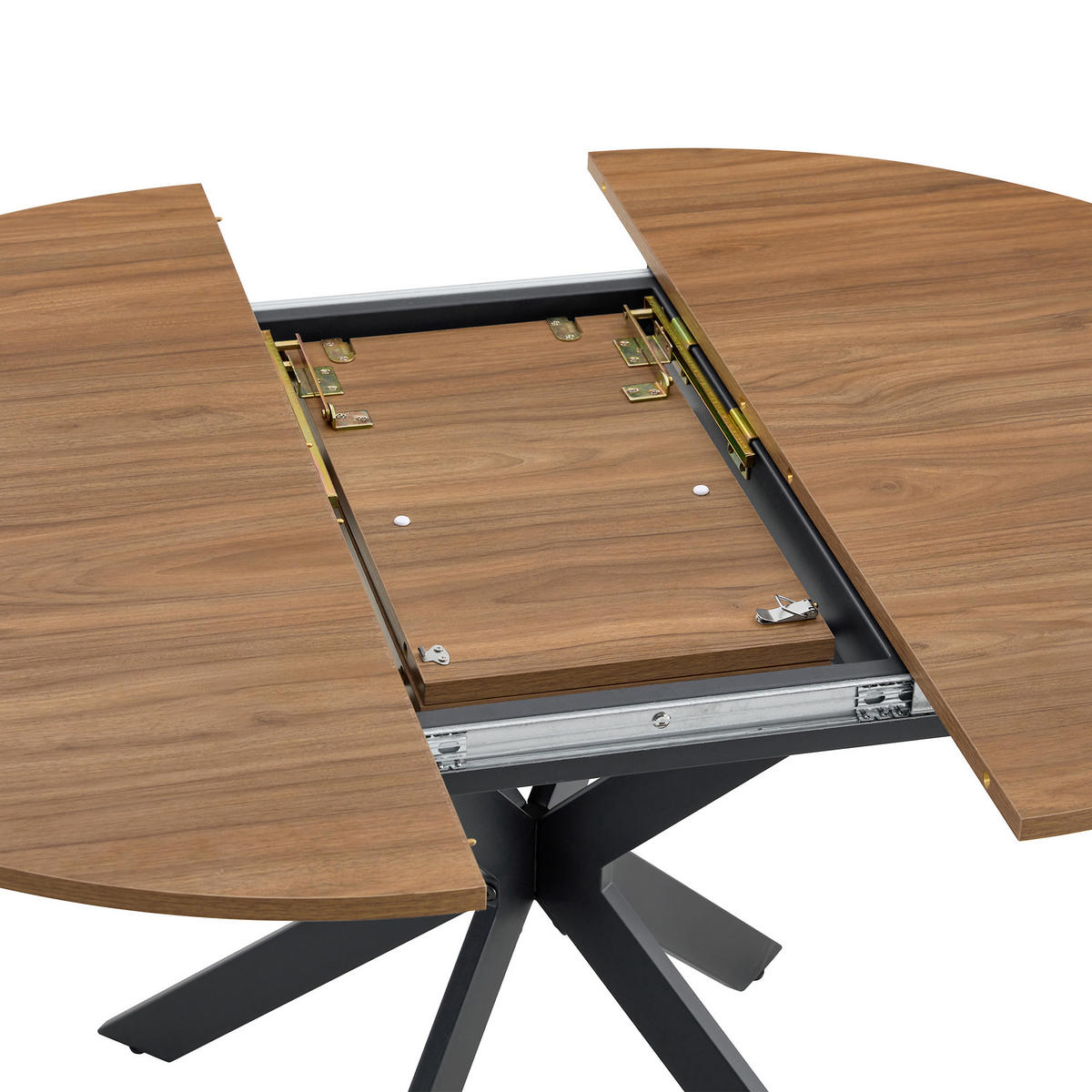 ESSTISCH ausziehbar 3‑Fuß rund/oval DE-40067 Nussbaum - Walnussfarben, Holzwerkstoff (137/137/76cm) - ComfortXL