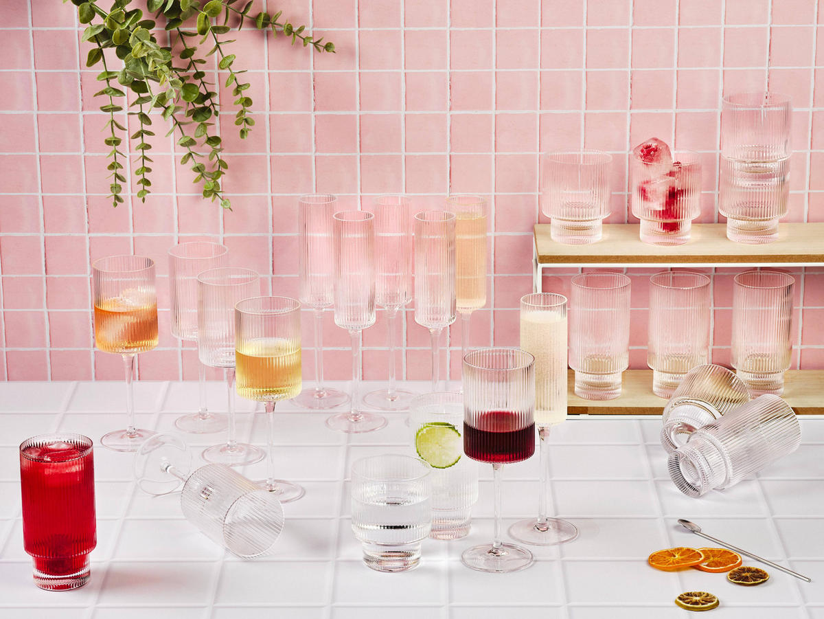 GLAS-SET Linje 24er-Set - Transparent - Transparent, Keramik - Björn