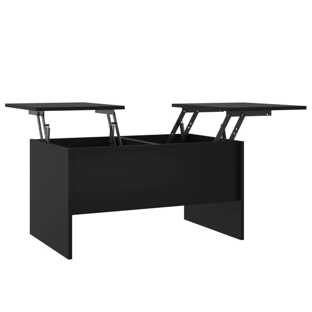 COUCHTISCH Schwarz 80x50x42,5 cm Holzwerkstoff - Schwarz, Holzwerkstoff (80/50/42.5cm) - furnicato