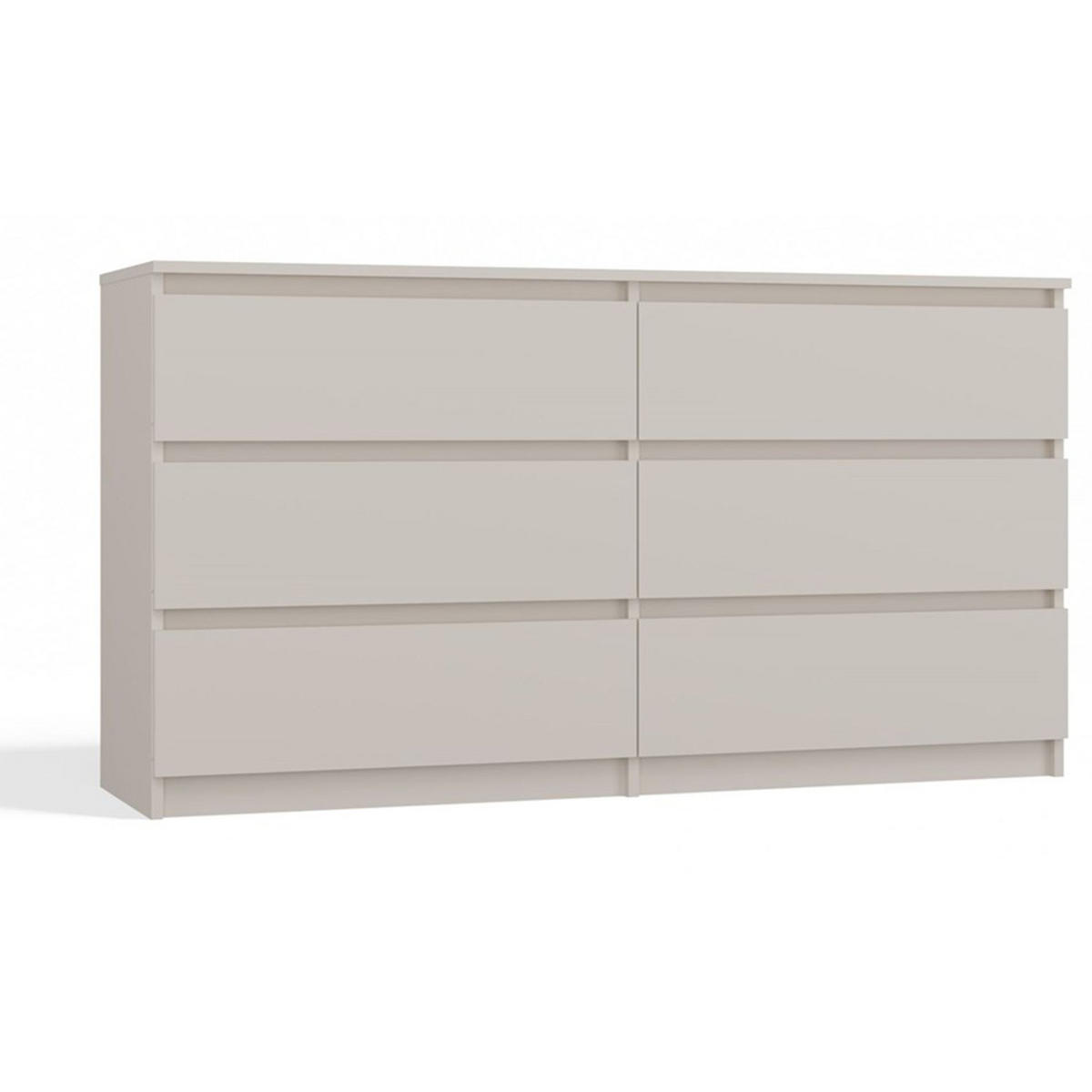 KOMMODE Malwa greige, 75 x 138 x 40 cm - Kaschmir, Holzwerkstoff (138/75/40cm) - Selsey