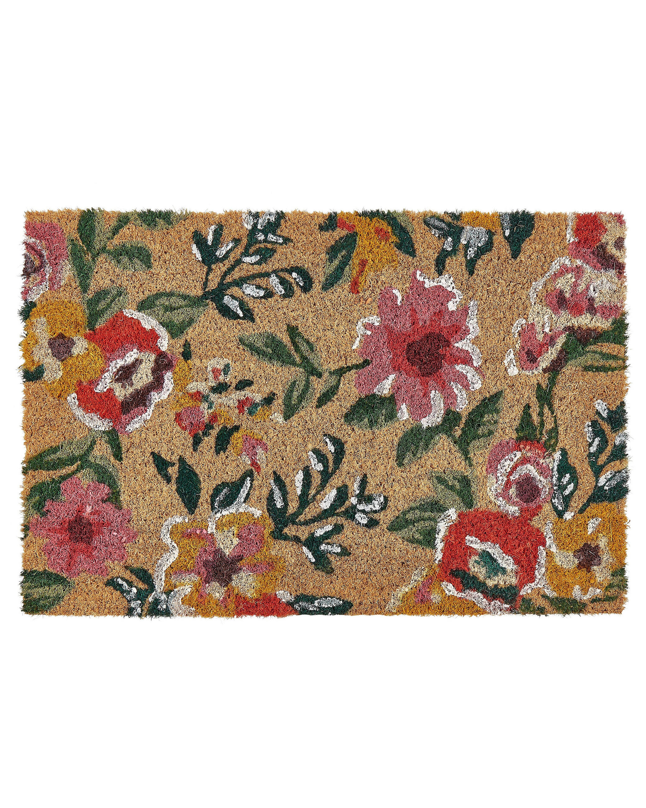 FUSSMATTE Bunt 40/60 cm Kita - Multicolor, Naturmaterialen (40/60cm) - Beliani