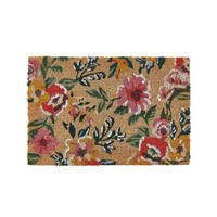 FUSSMATTE Bunt 40/60 cm Kita - Multicolor, Naturmaterialien (40/60cm) - Beliani