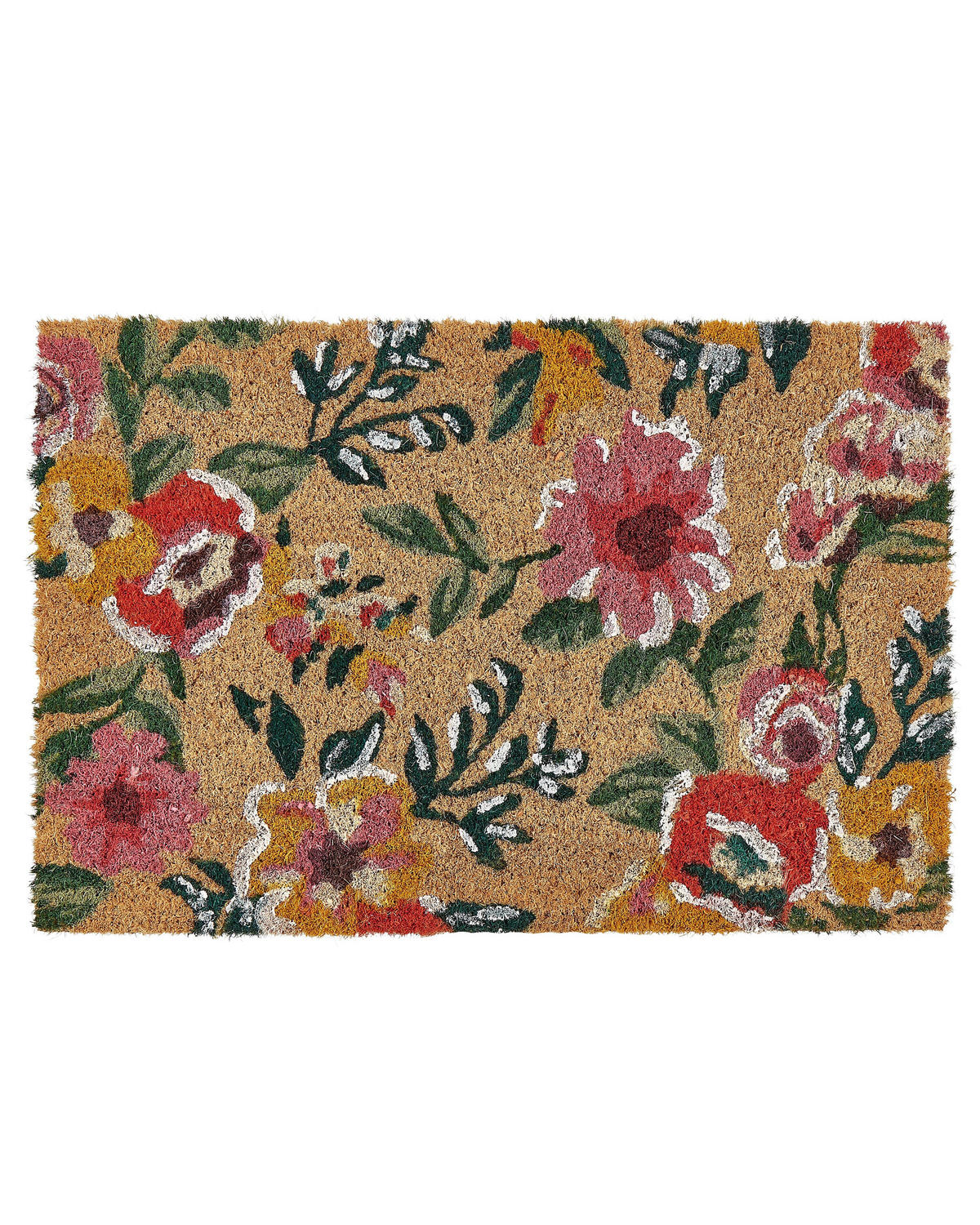 FUSSMATTE Bunt 40/60 cm Kita - Multicolor, Naturmaterialien (40/60cm) - Beliani