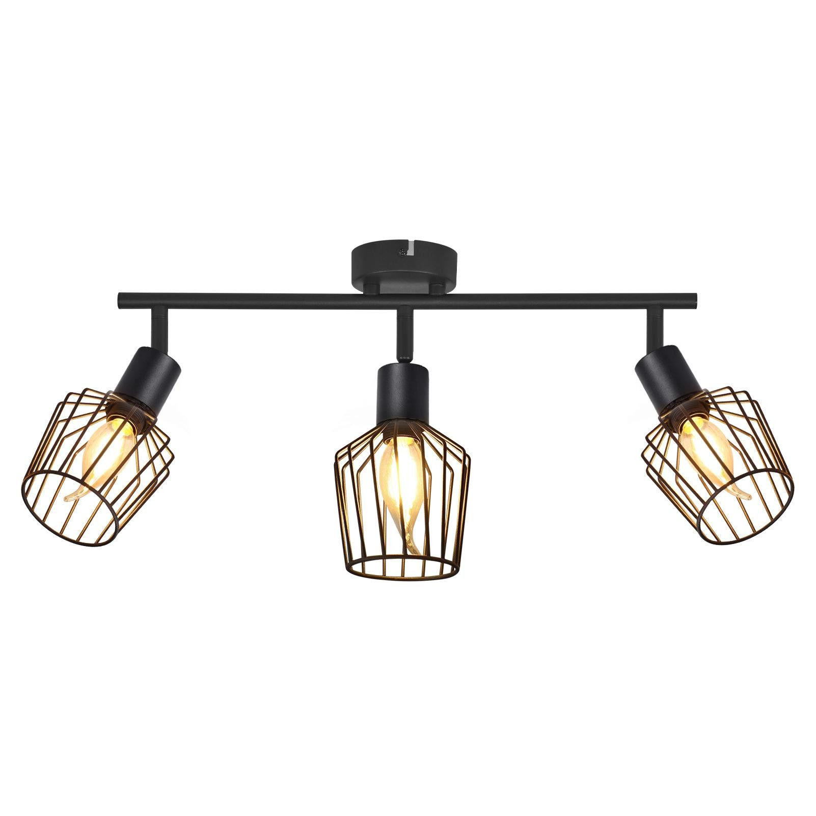 STRAHLER Dynamisch 3-flammig 46/10/10 cm - Schwarz, Metall (46/10/10cm) - ZMH