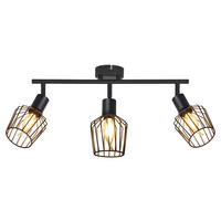 STRAHLER Dynamisch 3-flammig 46/10/10 cm - Schwarz, Metall (46/10/10cm) - ZMH