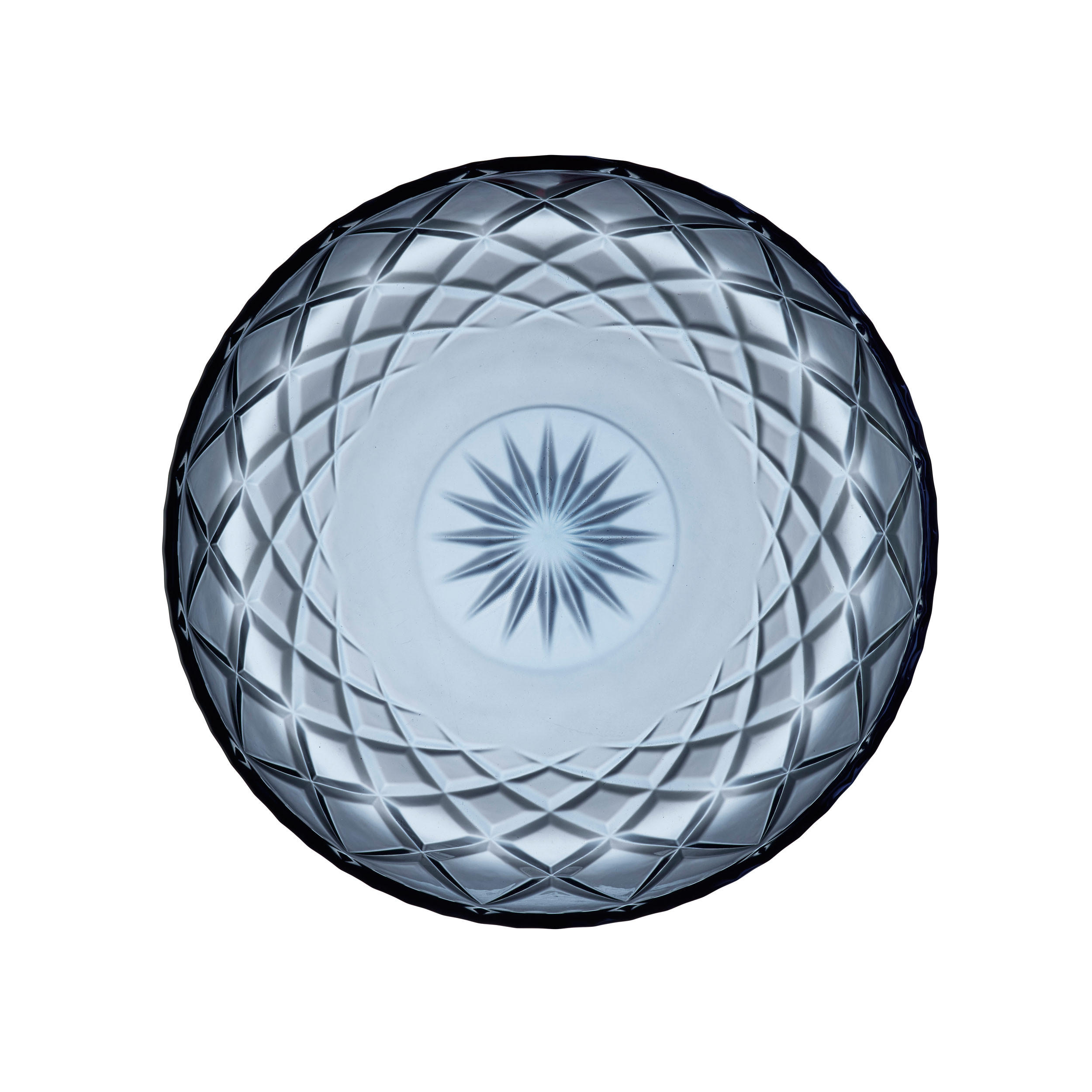 SERVIERPLATTE Sorrento, Glas, Blau, 30 cm - Blau, Glas (30.5/3.5/30.5cm) - Lyngby Glas