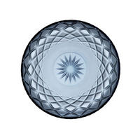 SERVIERPLATTE Sorrento, Glas, Blau, 30 cm - Blau, Glas (30.5/3.5/30.5cm) - Lyngby Glas