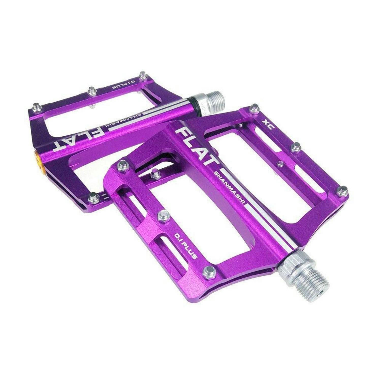 FAHRRADPEDALE Aluminium Anti-Rutsch Violett - Violett, Metall (9.8/1.5/10cm)