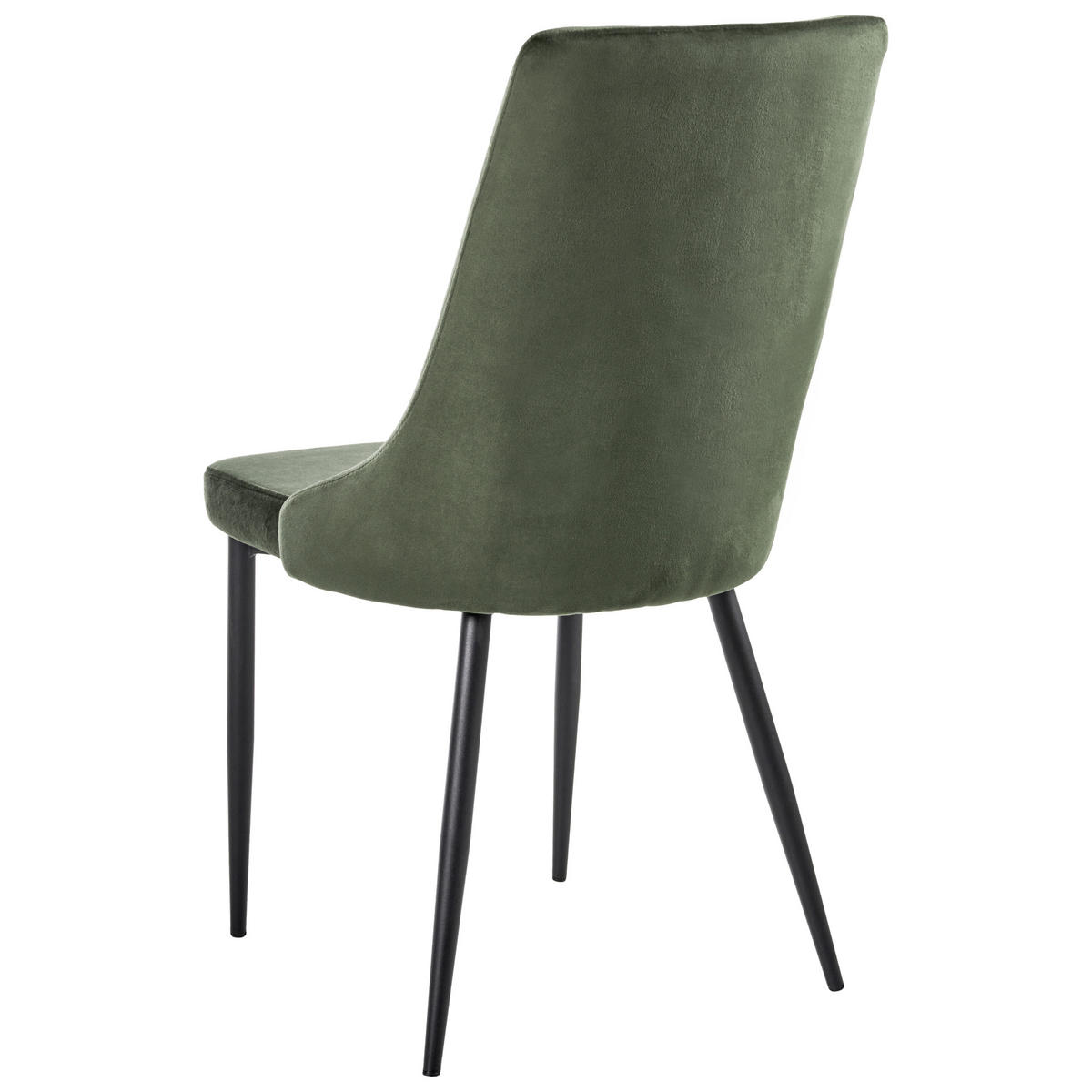 ÉTKEZŐSZÉK 2 darabos Szett Olívazöld Avenir - fekete/zöld, textil (49/95/60cm) - Beliani