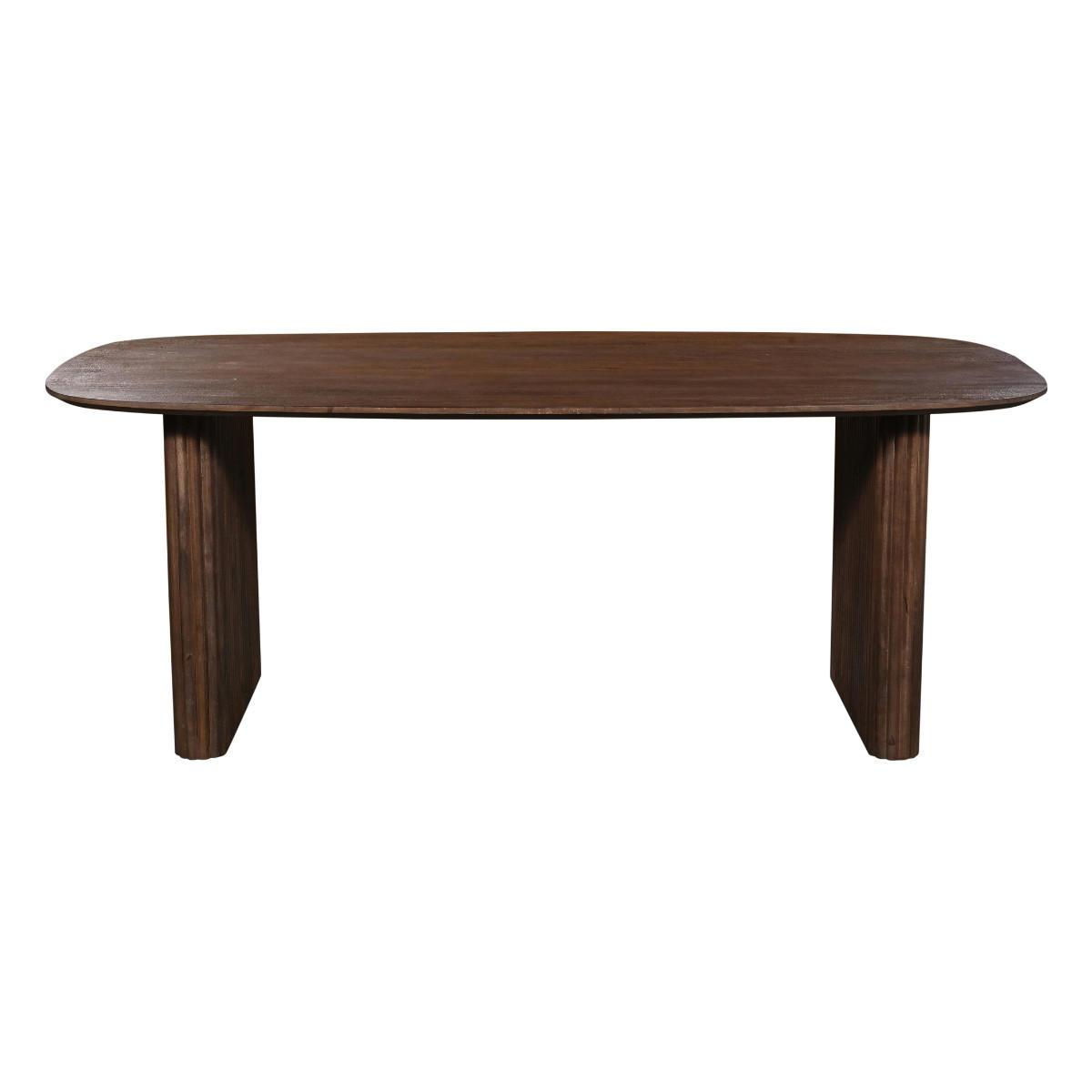 ESSTISCH Oval aus Mangoholz 240cm, dunkelbraun - Dunkelbraun, Holz (240/100/76cm) - Giga Meubel