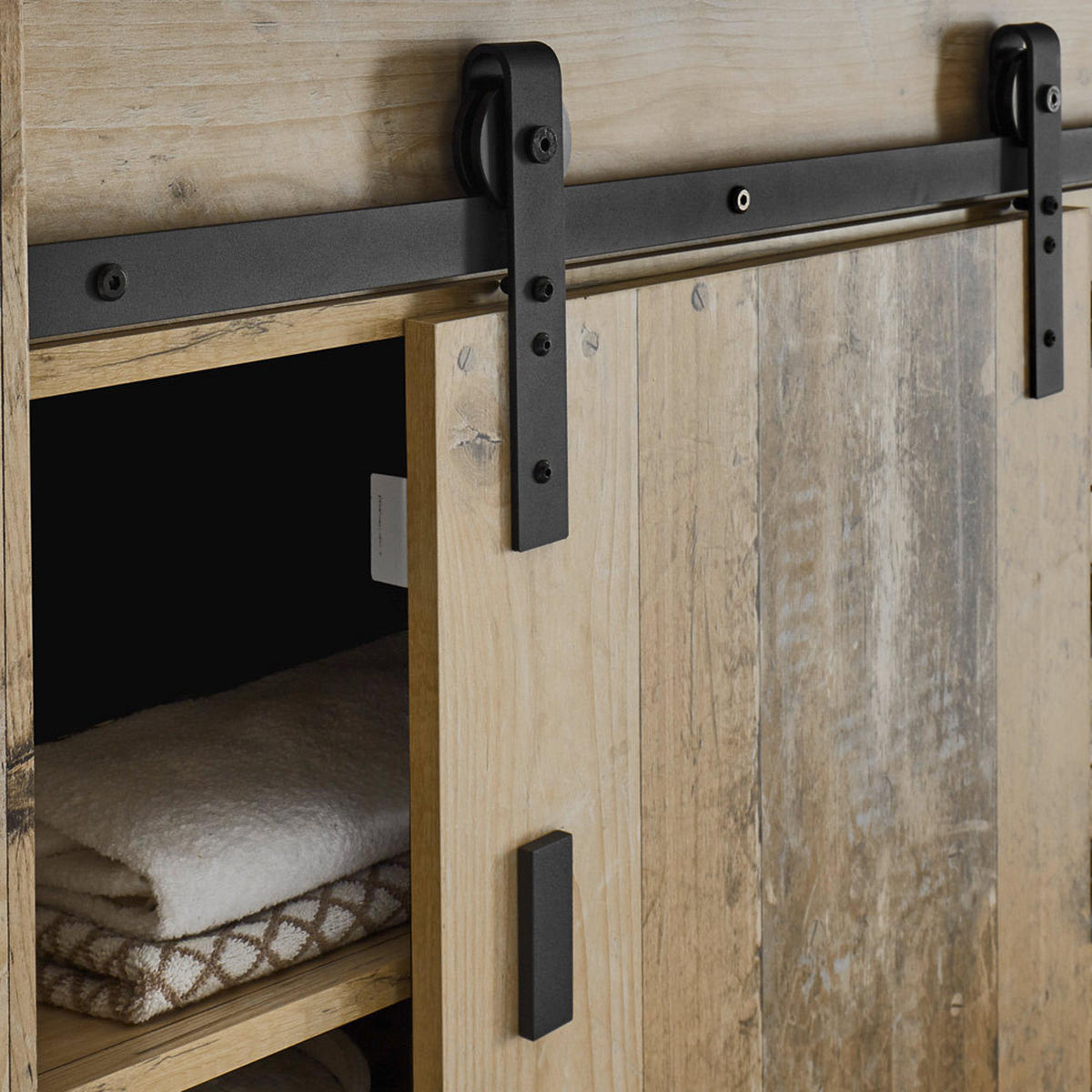 KOMMODE Shelton-61 - Braun, Holzwerkstoff (93/91/43cm) - Lomado