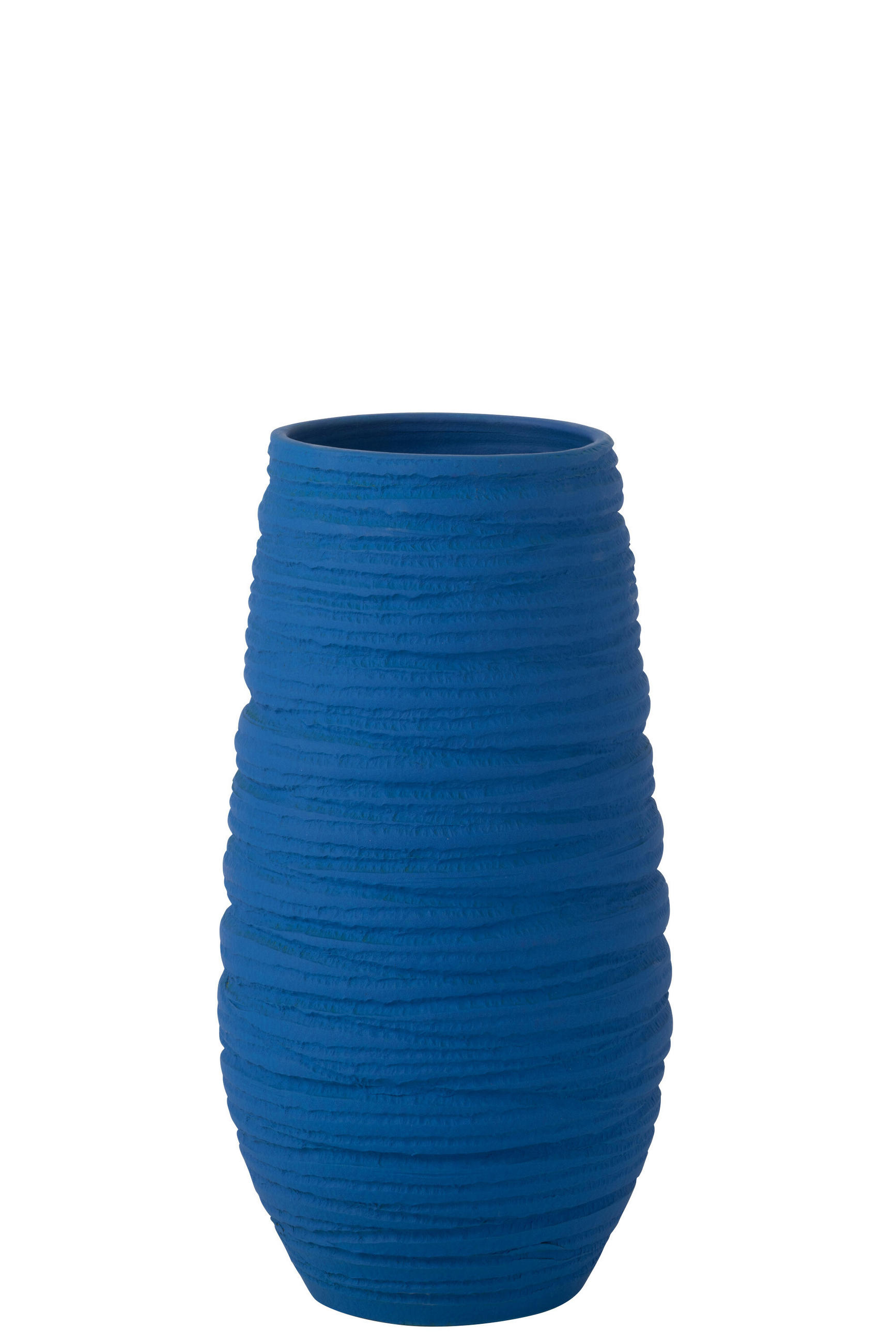 BLUMENTOPF FIESTA - Töpferei - Blau - XL - Ø 25 cm - Blau, Keramik (25/55cm) - J-Line